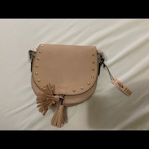 Victorias Secret Pink Gold Studded Crossbody Purse